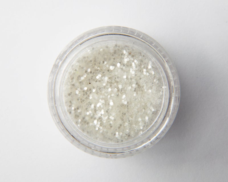 Valkoinen shimmer paljetti hile